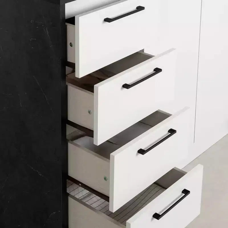 Kitchen Island with Faux Marble Top