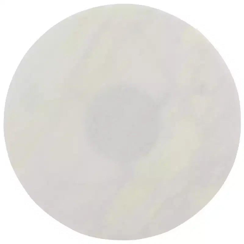 Round Accent Table White Marble/Black