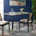 Rectangular Dining Table Black/Gold