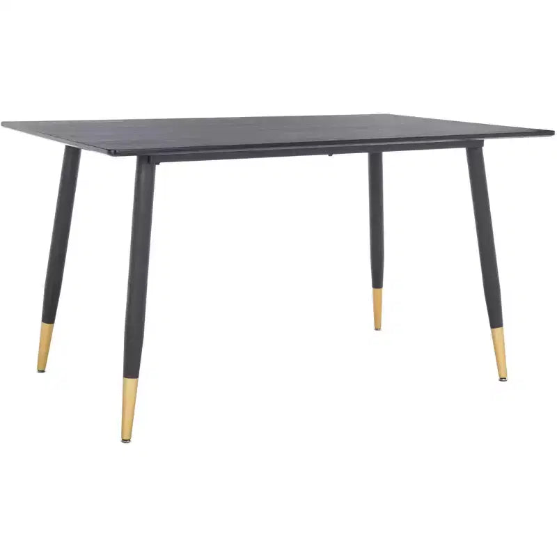Rectangular Dining Table Black/Gold
