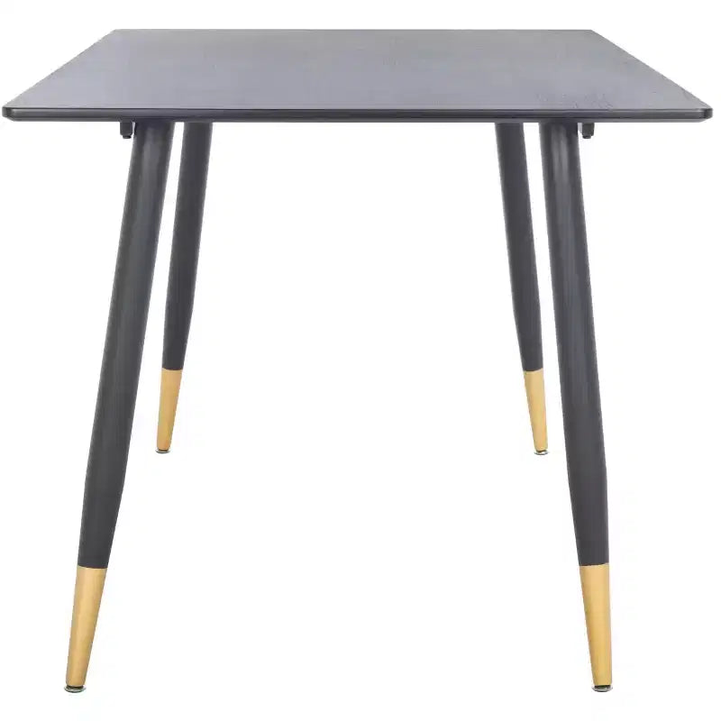 Rectangular Dining Table Black/Gold