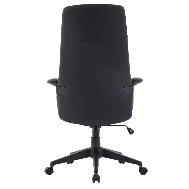 Ergonomic Leather High-Back Office Chair — Adjustable Height, Swivel & Tilt, Armrests, Modern Desk Chair for Home Office