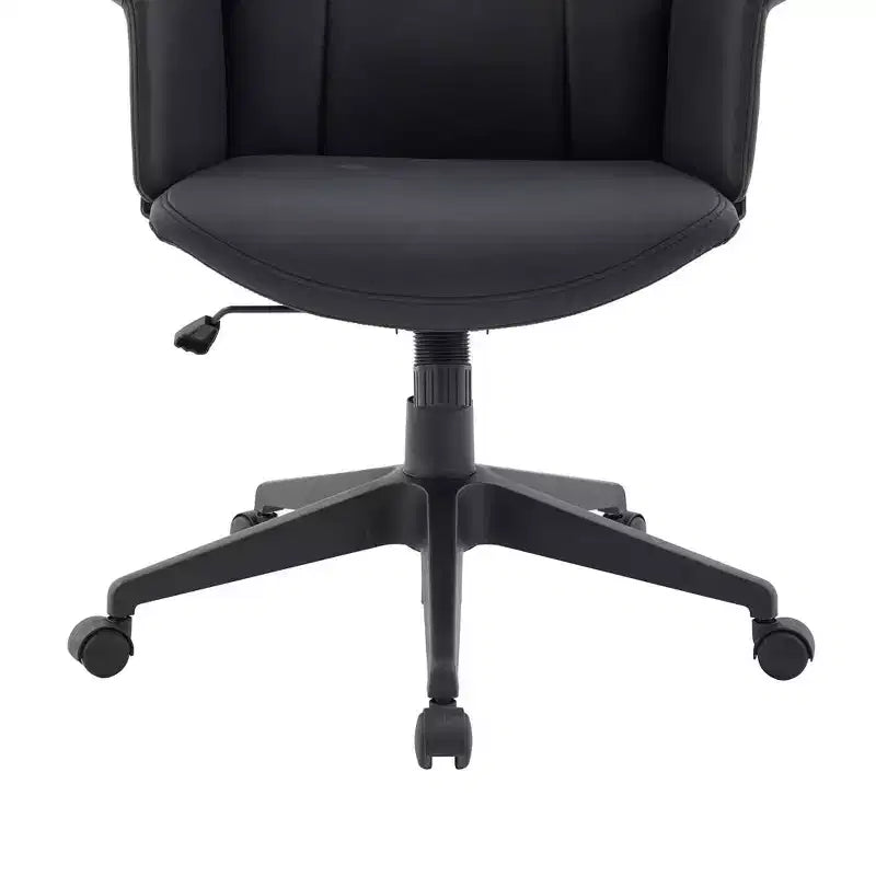 Ergonomic Leather High-Back Office Chair — Adjustable Height, Swivel & Tilt, Armrests, Modern Desk Chair for Home Office