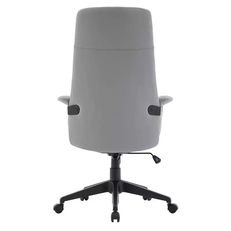 Ergonomic Leather High-Back Office Chair — Adjustable Height, Swivel & Tilt, Armrests, Modern Desk Chair for Home Office