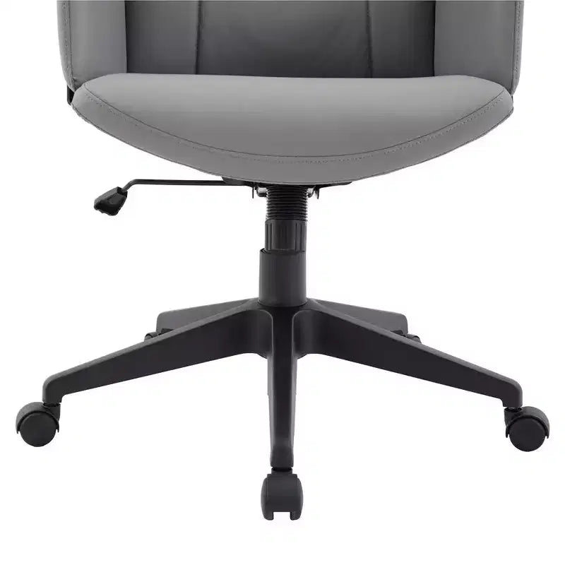 Ergonomic Leather High-Back Office Chair — Adjustable Height, Swivel & Tilt, Armrests, Modern Desk Chair for Home Office