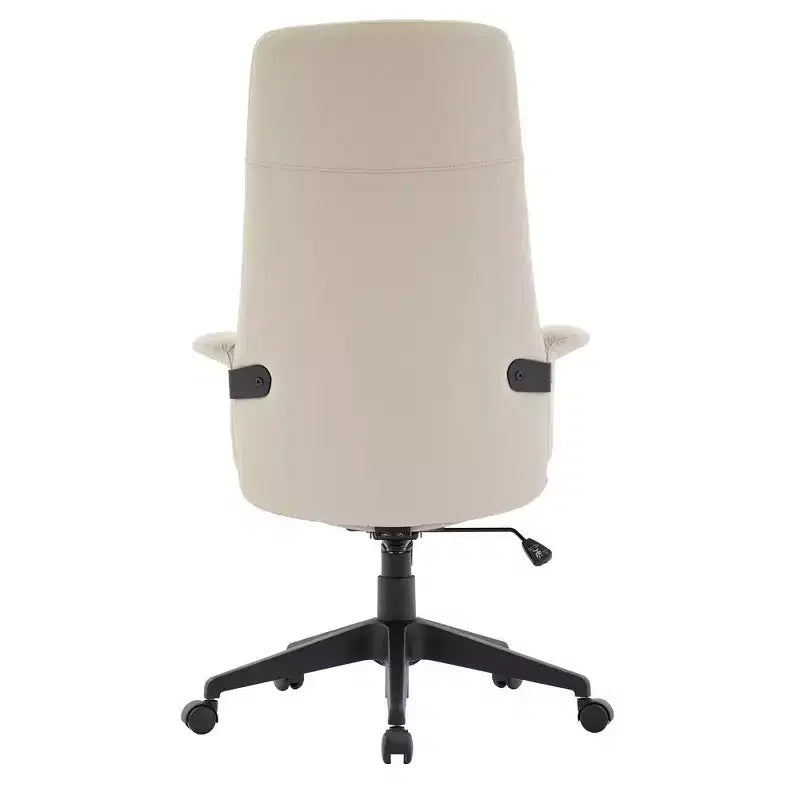 Ergonomic Leather High-Back Office Chair — Adjustable Height, Swivel & Tilt, Armrests, Modern Desk Chair for Home Office