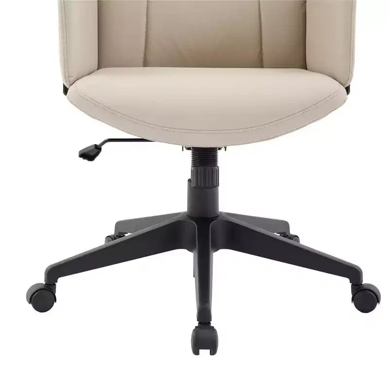 Ergonomic Leather High-Back Office Chair — Adjustable Height, Swivel & Tilt, Armrests, Modern Desk Chair for Home Office