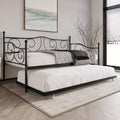 ChaletPosh Metal Daybed With Trundle
