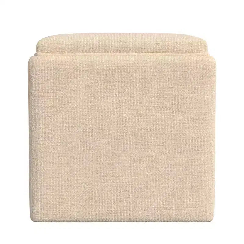 Storage Ottoman with Tray Top