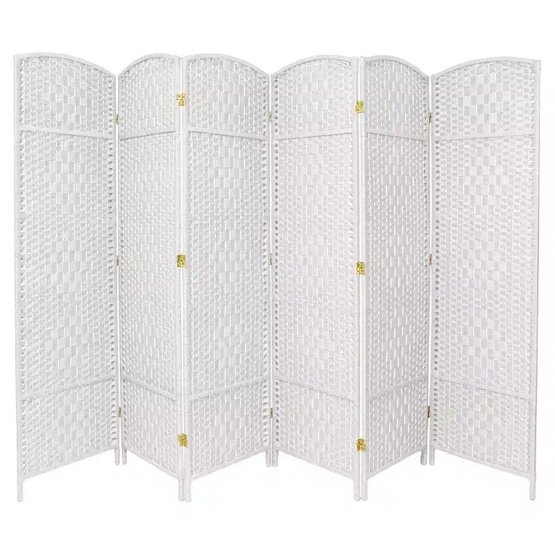 7 ft. Tall Diamond Weave Room Divider (6 Panels)