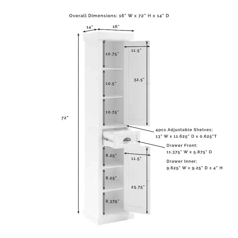 Tall Linen Storage Cabinet