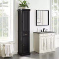 Armoire de rangement haute en lin