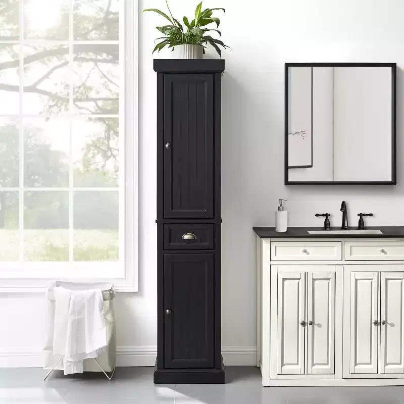 Tall Linen Storage Cabinet